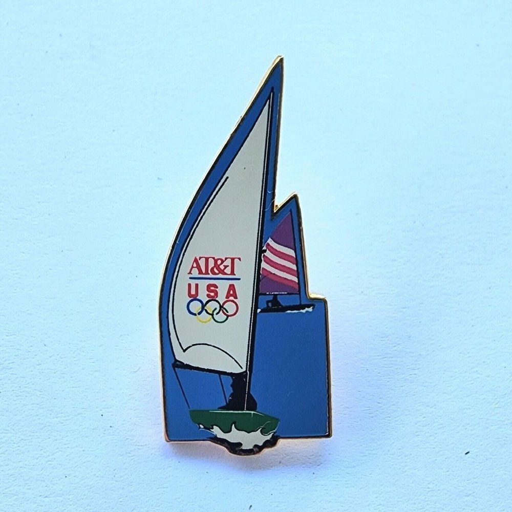 Olympic‎ Memorabilia Albertville 1992 Sailing Vintage Tack Pin T-4866 Sail Boat